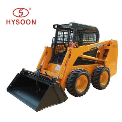 Chinese mini skidsteer wheel loader machine construction